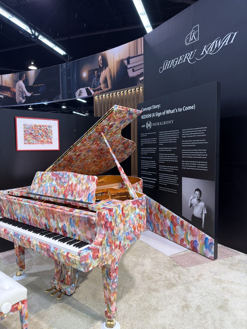 Kizashi piano installation for Kawai x Heralbony