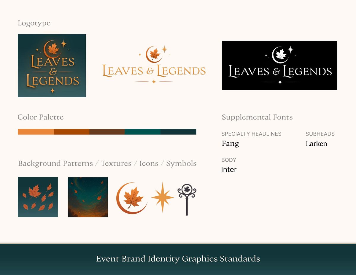 Event brand identity graphics standards